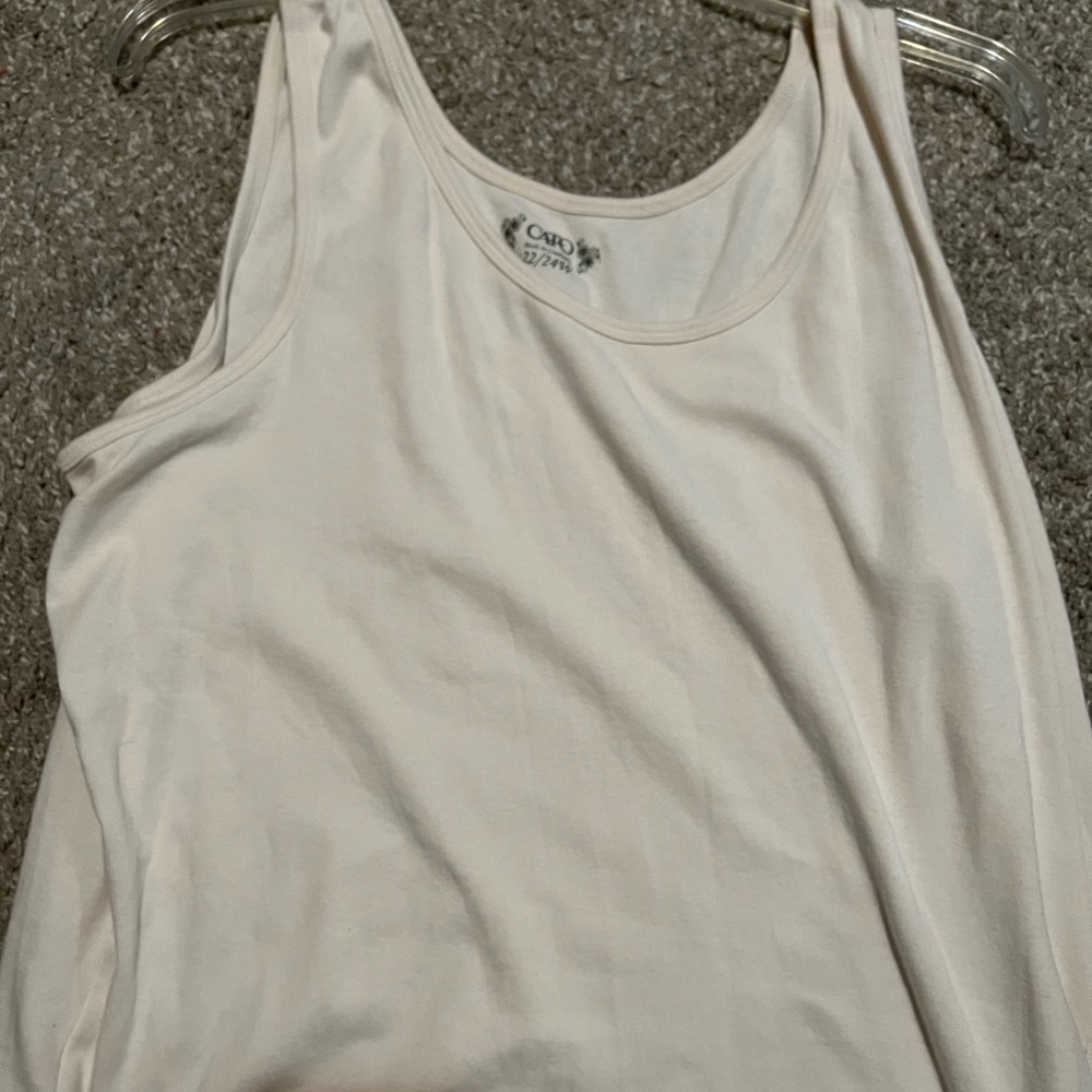 White Cato 22/24 sized tank top